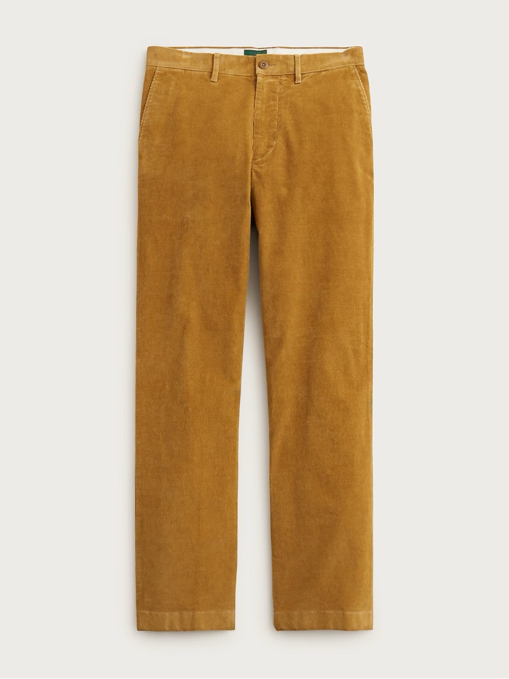 J. CREW Broken-in Straight pant in stretch corduroy Vintage Goldenrod 31 CM717